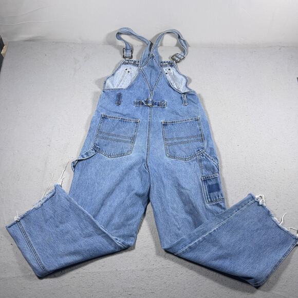VTG Paco Jeans Overalls Men Large Denim Workwear Carpenter Distressed Baggy 90s - Picture 6 of 7
